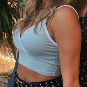 Light Blue Cropped Tank